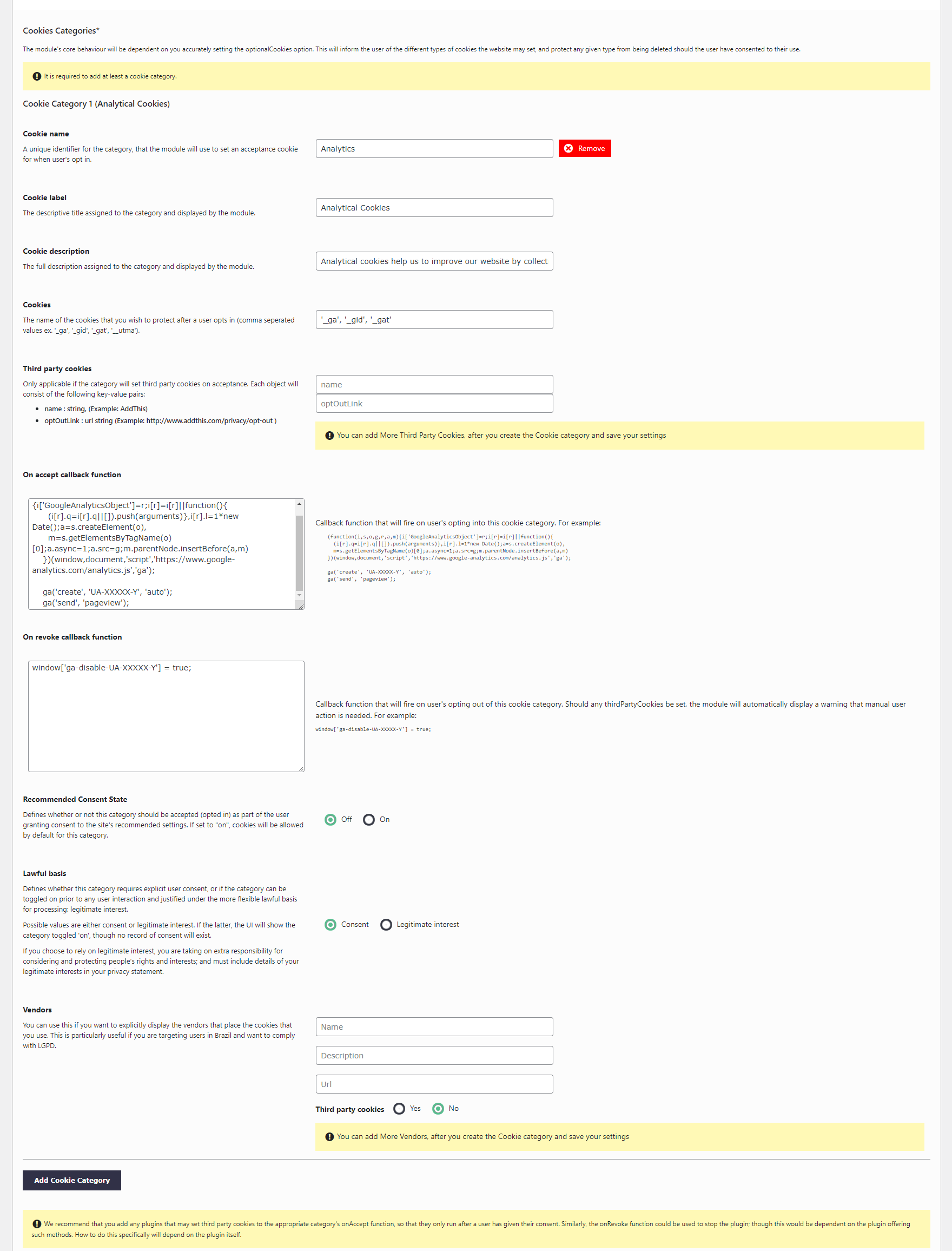 Implementing DWP GOV.UK cookie consent pattern in Wordpress